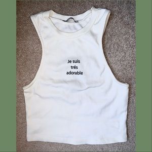 Zara | “Je suis très adorable” Halter Crop